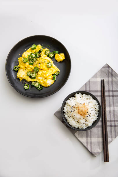 istock A plate of scrambled eggs and rice 2155439819