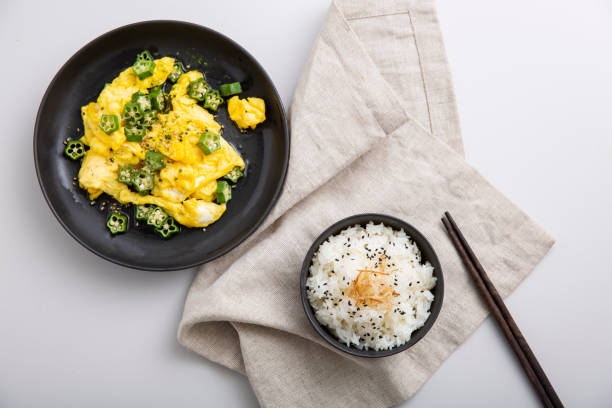 istock A plate of scrambled eggs and rice 2155439832