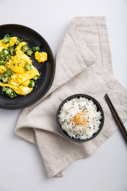 istock A plate of scrambled eggs and rice 2155439838