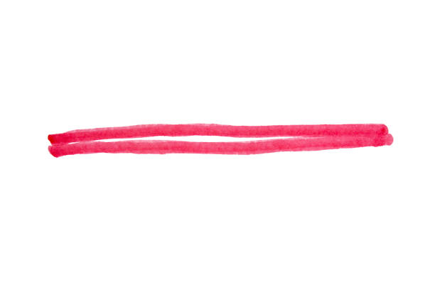 istock Hand drawn red marker pen stroke on isolated white background 2155443188