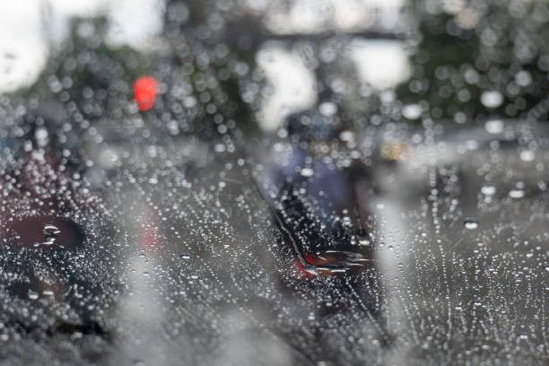 istock Rainy day, Rainy season, Raining on the street. 2155444585