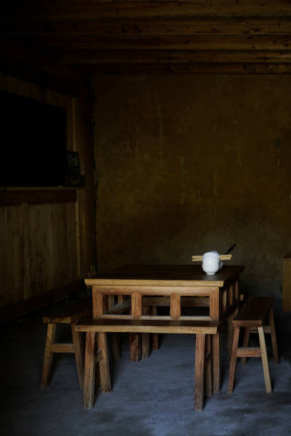 istock Background of a ethnic minority home in Ha Giang with a dining table 2155446496