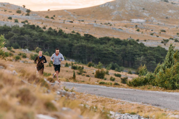 istock A Couple's Energizing Morning Run in the Mountains 2155450622