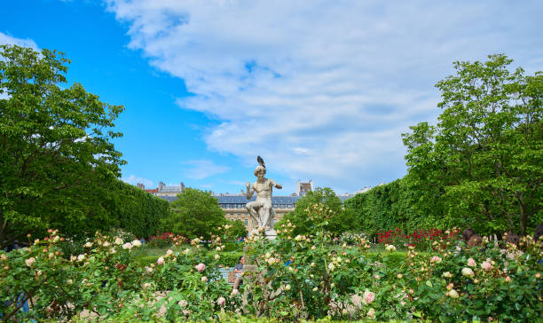 istock Flowers and plants in the Palais Royal gardens. 2155453663
