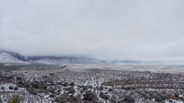 istock Snow Day on Red Rock Canyon 2155453739