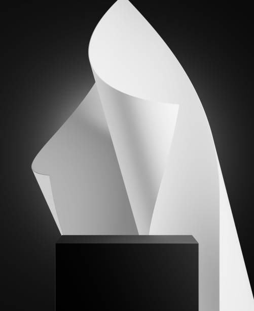 Black and white stage podium presentation product background