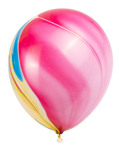 istock Painted colorful balloon isolated over the white background 2155471768
