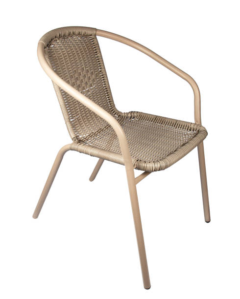 istock Wicker chair, Rattan chair isolated on white background 2155472126