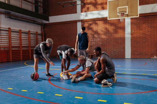 istock Senior man having pain in leg at recreation. 2155479696