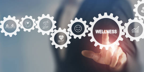 istock Employee wellness, representing physical activity, mental health, happiness and growth. The image emphasizes the importance of balance and integration in achieving overall well-being. 2155481972