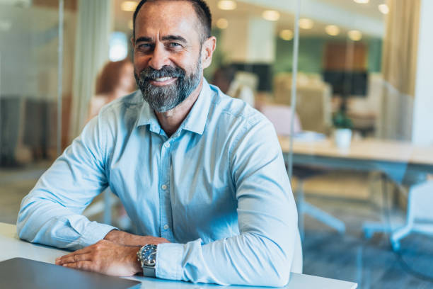 istock Portrait of Confident senior businessman 2155484449