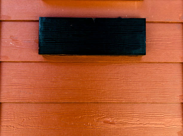 Blank outdoor wooden sign