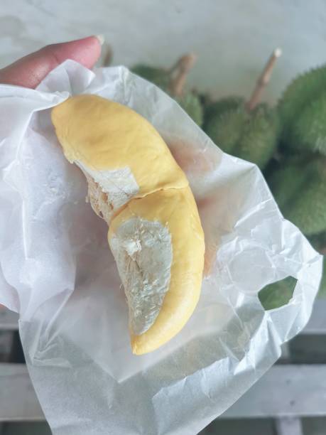 istock Close up of durian tropical fruit 2155488054