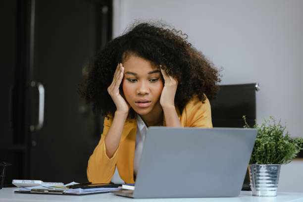 istock Businesswoman are under stress from working for poor work. 2155488435