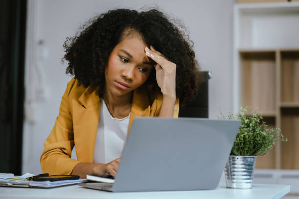 istock Businesswoman are under stress from working for poor work. 2155488448