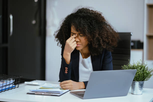 istock Businesswoman are under stress from working for poor work. 2155488458