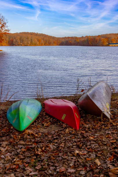 istock Liberty Reservoir with Canoes 2155489844