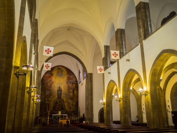 istock Santo Condestavel modernist church 2155490546
