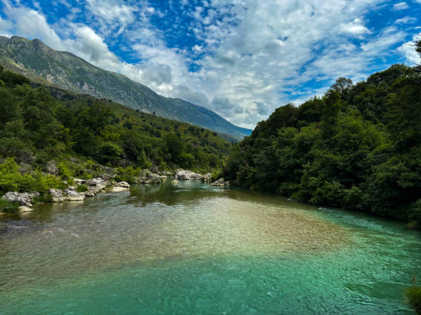 istock River in the mountain area of Tapelene 2155492483