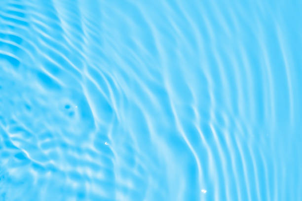 istock Abstract transparent water shadow surface texture natural ripple on blue background 2155501642