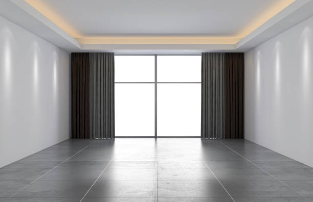 istock Large luxury modern bright interiors Living room mockup illustration 3D rendering image 2155506949