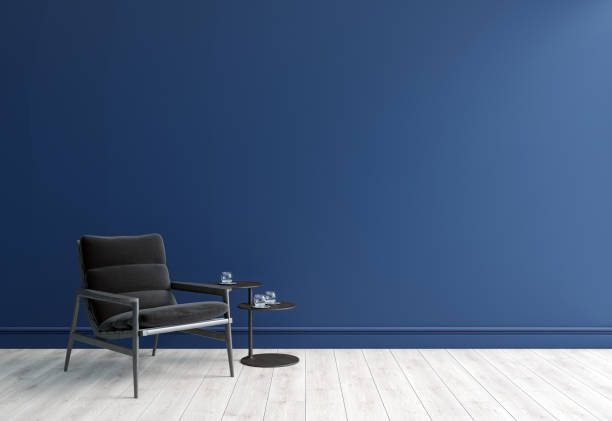 istock Large luxury modern bright interiors Living room mockup illustration 3D rendering image 2155509401