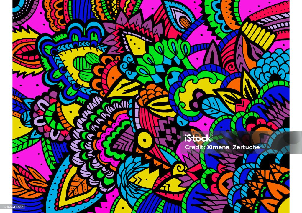Amazing Pattern With Complex Design Stock Illustration - Download Image ...