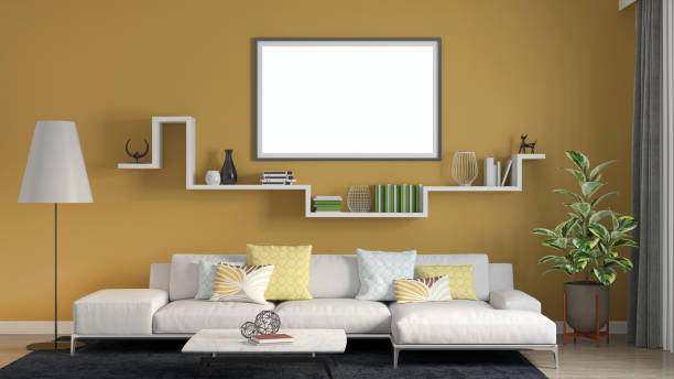 istock modern bright interiors apartment Living room 3D rendering illustration 2155515742
