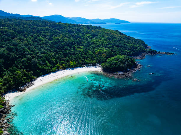 istock Amazing tropical seashore landscape background 2155515975