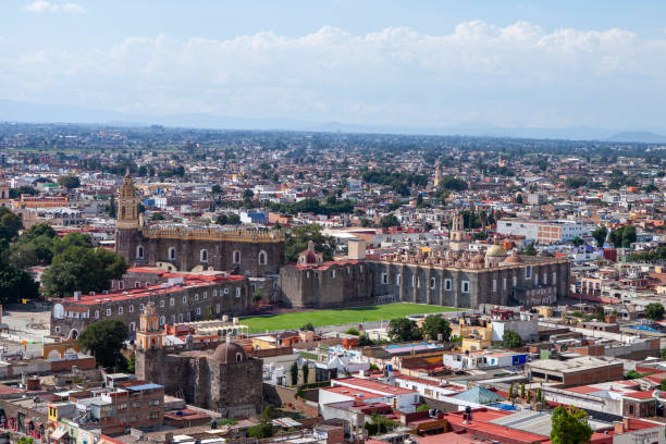 istock View from Tlachihualtepetl (The Great Pyramid of Cholula) 2155516528