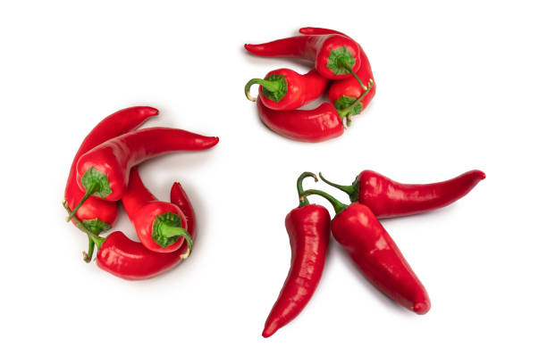 istock Red hot chili pepper isolated on a white background. 2155517940