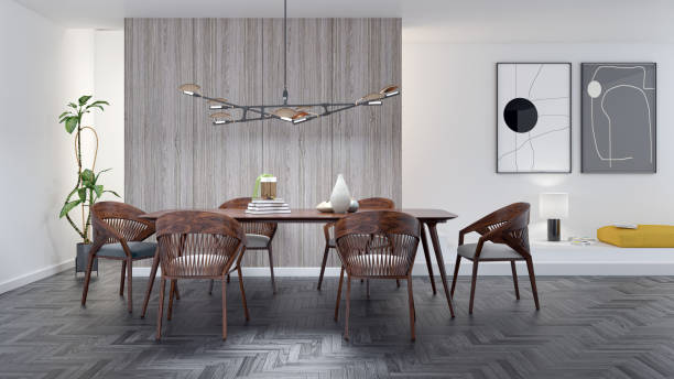 istock Large luxury modern bright interiors Living room mockup illustration 3D rendering image 2155518411