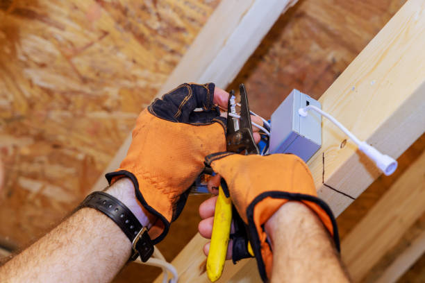 istock New home construction required installation of a power junction box for LED recessed ceiling lights 2155519445