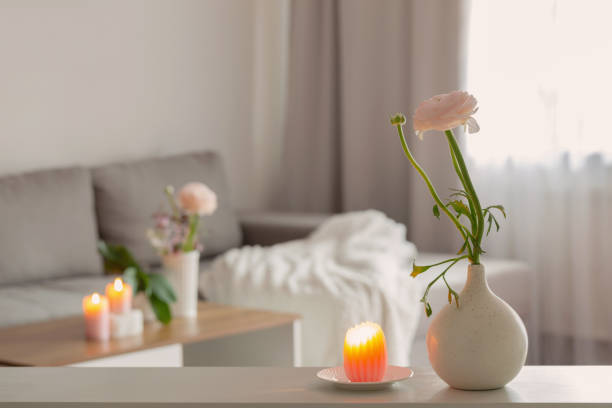 istock spring flowers in vase in white modern interior 2155519612
