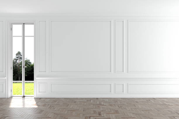 istock Large luxury modern bright interiors Living room mockup illustration 3D rendering image 2155522444