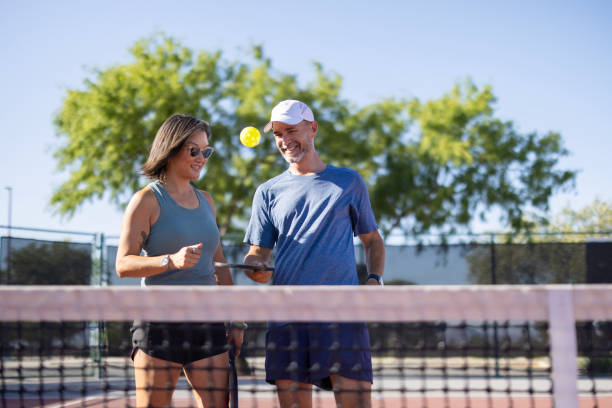 istock Pickle ball Couple 2155525390
