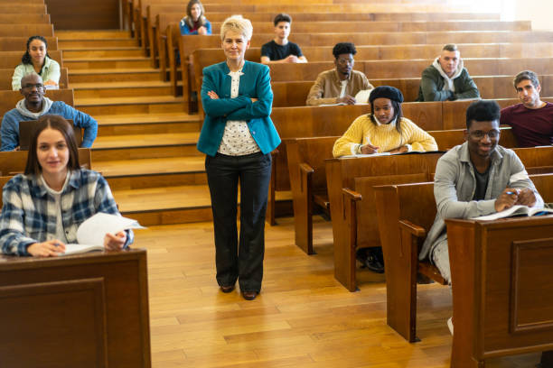 istock A university professor standing in a lecture hall 2155531614