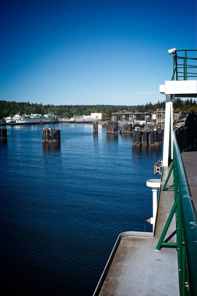 istock View from a ferry docked at a pier 2155534838