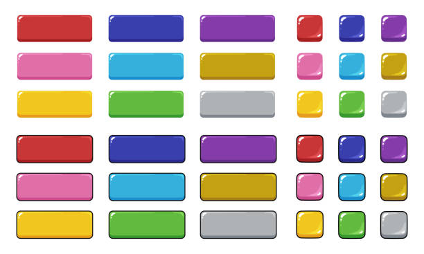 Vector Graphics Pretty Rectangular Small Button Design 3,700+ Rectangle Buttons Background Stock Illustrations, Royalty-Free ...