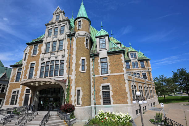 View of Oakville Galleries in Gairloch Gardens. Oakville, Canada - July 14, 2025.