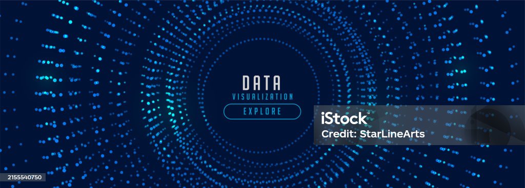 Futuristic Techno Data Visualization Background Design Stock ...