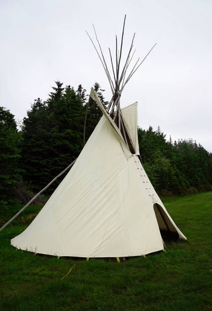The Painted Native American Teepees Saint Mary Lodge Resort Saint Marys Glacier National Park Montana