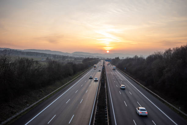 istock highway in the sunshine in Germany 2155546830