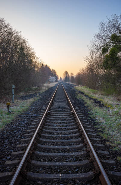 istock The railway going into the horizon 2155546837