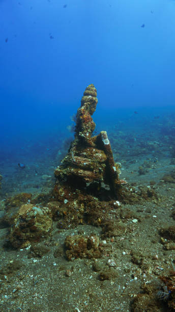 istock Hinduism statue underwater at a coral reef 2155547234