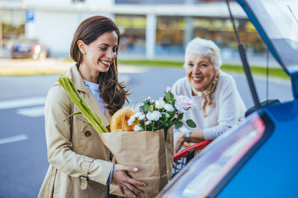 istock Family Grocery Run Bonding Moment 2155550052