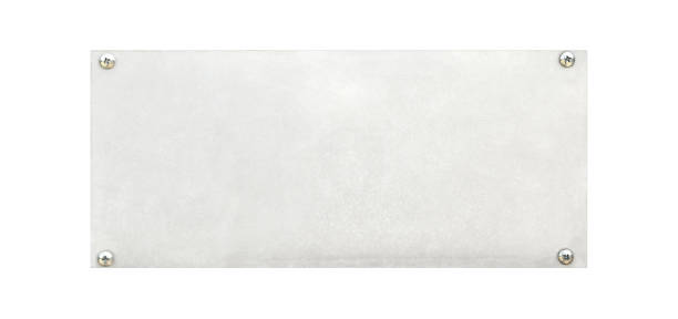 istock blank gray steel plate signs with silver nut head isolated on white background 2155555191