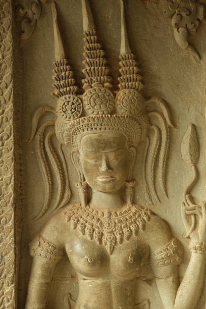 Beautiful Apsara in Angkor Wat, Siem Reap, Cambodia.