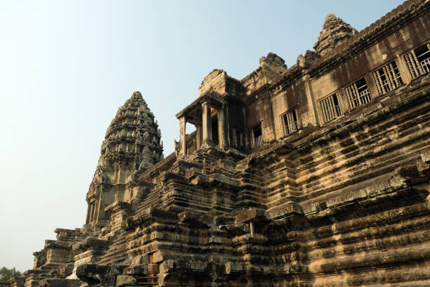 view to the Angkor Wat temple complex in Cambodia
