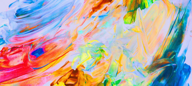 istock Abstract colorful art painting background. Copy space for design. 2155574097